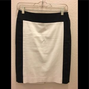 Limited Black/white color block pencil skirt Sz 0